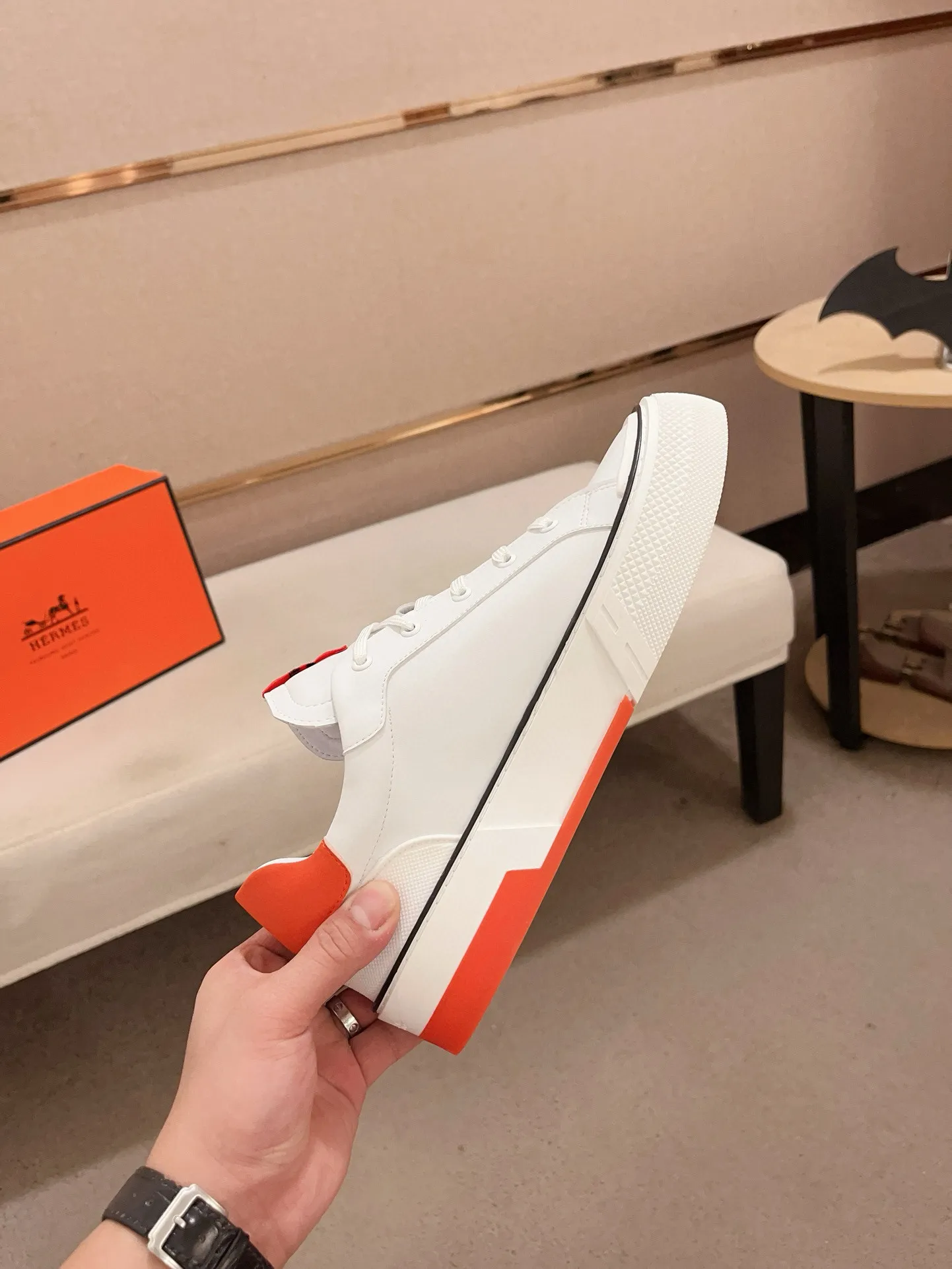 Men's clothing and shoes💰: 440💰《HERMES》【Classic Original Version】Hermès; Top 🔝 Purchasing Agency 🔍🔍Latest 🇺🇸Sold simultaneously at counters, original imported from Italy ▲▲Cow leather▲ ▲Exquisite workmanship (Italian 🇮🇹imported water-dyed 🐂cowhide lining) sole: original sole provided by the original factory, ⚠️exclusive double-layer activity·TPR·rubber·combined molded outsole; Code number: 38-46